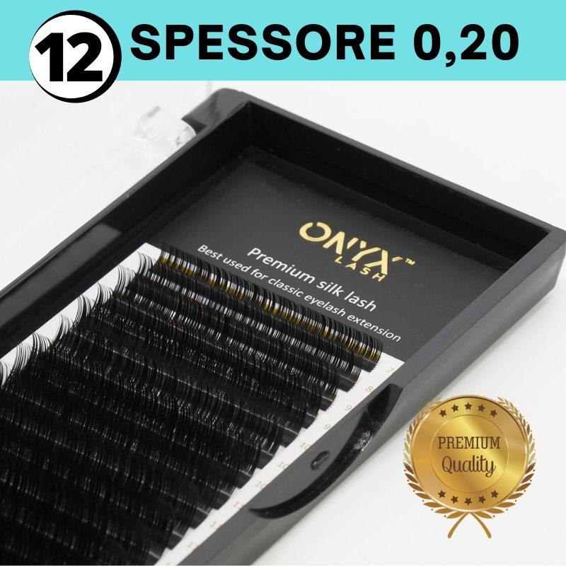 Ciglia - Curva C / Spessore 0,20 - Misura 12 mm.